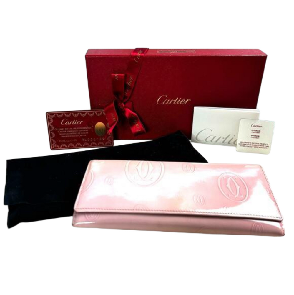Cartier Pink Happy Birthday Wallet - FULL INCLUSION - Picture 1 of 6